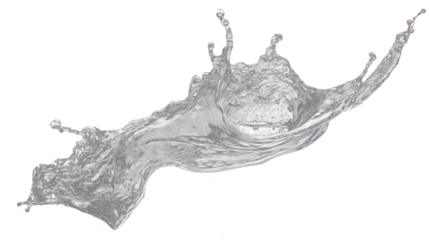 White Water Splashing PNG isolated on white and transparent background - Liquid Waves Fluid Aqua Splashing  liquid swirl flowing wave water drink banner concept
