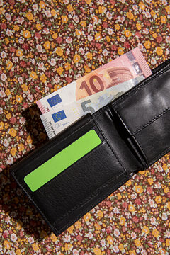 Euros in wallet Travel concept - European Summer