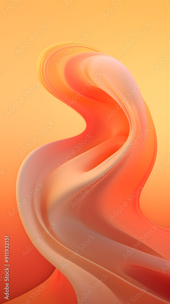 Sticker digital sunset color 3d minimal abstract pattern poster background