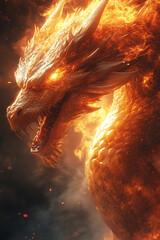 Fototapeta premium golden dragon