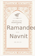 Anand Karaj Sign - EDITABLE