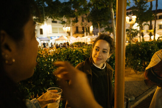 Friends at Outdoor Market