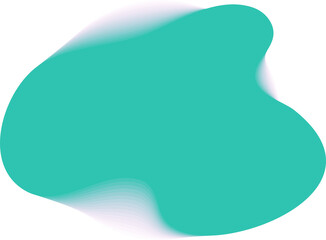 Circle liquid shape in gradient transparent vibrant color, icon, logo, frame