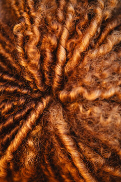 Close Up of Curly Hair Texture