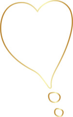 Golden speech bubble luxury icon, dialogue, text, chat