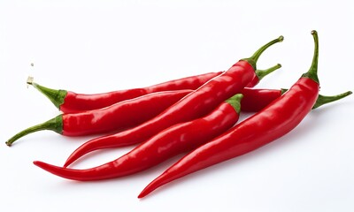 Red Hot Chili Peppers isolated on white background, full depth of field