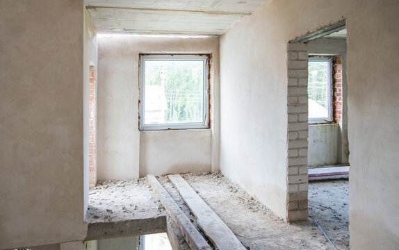 Interior Of House Under Construction
