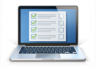 laptop with clipping path