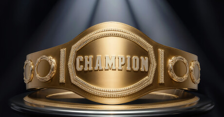 Gold Champion Belt, Boxing Belt, MMA Belt