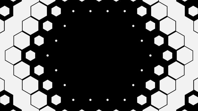 10 transition masks made from hexagon. Simple transition design. 六角形のトランジションマスク10種。 シンプルなトランジションデザイン。