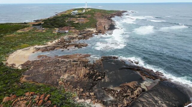 Augusta, WA - Australia. Cape Leeuwin Lighthouse has stood majestically as a sentinel to help protect shipping off WA&rsquo;s treacherous South West coast in Augusta.