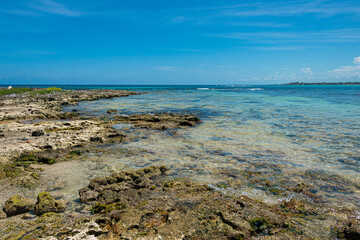 Rocky beach in Akumal
