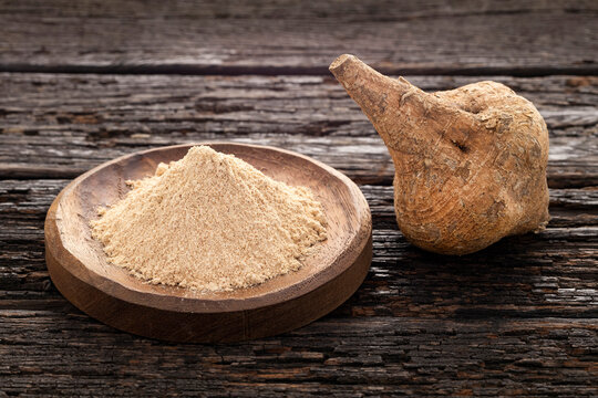 Maca root or peruvian ginseng - Lepidium meyenii.