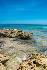 Rocky beach in Akumal