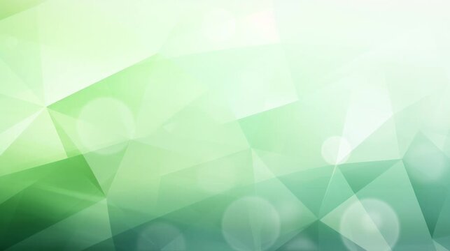 A mesmerizing display of green geometric patterns blends with soft lighting, creating a tranquil and artistic atmosphere, background, light bokeh effect