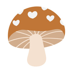 Mushroom Love vector illustration