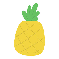 Pineapple fruit vector illustration