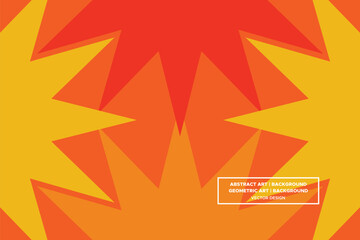 Triangular and Triangle Shapes Orange and Yellow Colors Modern Abstract Background Geometric Background