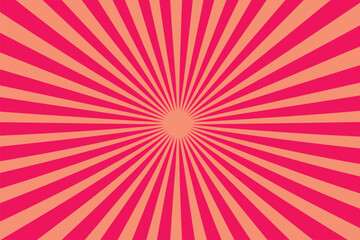 Abstract Red and coral sunburst light background, Red and coral sunburst background with sun rays, Red and coral sunburst background, Sunburst vector element