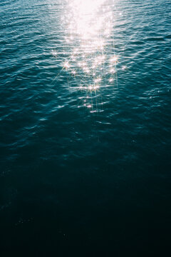 Turquoise water surface.