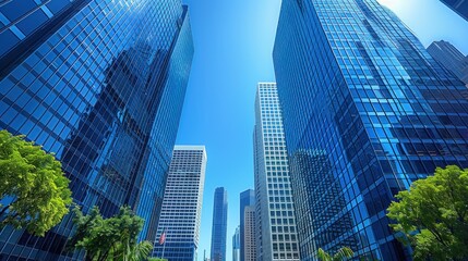 Modern Skyscrapers Reaching for the Sky