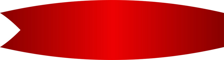 Red price tag ribbon and banner