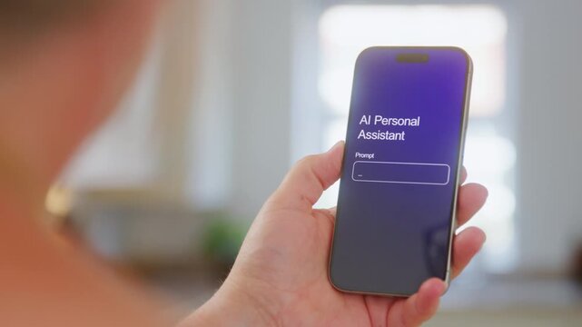 Demonstrating AI personal assistant capabilities on a smartphone.