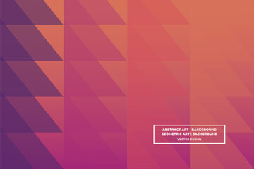 Obraz premium Triangular and Triangle Shapes Orange and Purple Colors with Gradient Backdrop Modern Abstract Background Geometric Background