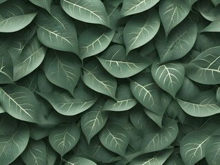 Obraz premium background of green leaves