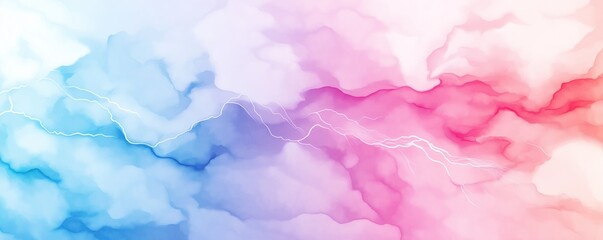Fototapeta premium Power surge, electrical overload, dramatic effect, Watercolor style