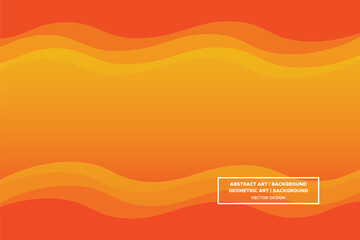 Wavy Curvy Circular and Circle Shapes and Designs Orange and Yellow Colors with Gradient Backdrop Modern Abstract Background Geometric Background