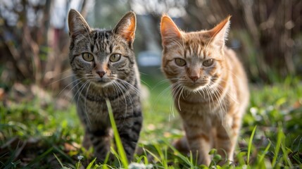 Obraz premium Trap-Neuter-Return (TNR): A humane approach to managing feral cats by trapping them, performing sterilization, and returning them to their familiar territories. 