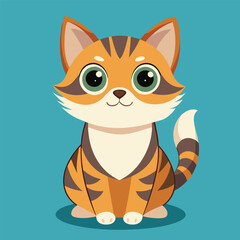 Cute cat Vectori illustration