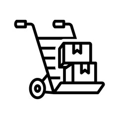 Vector black line icon for Magliners