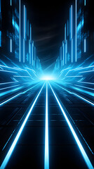 Digital retro science fiction colorful screen abstract graphic poster background