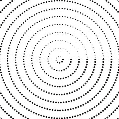 Circle gradient halftone dots background. Pop art template  texture.