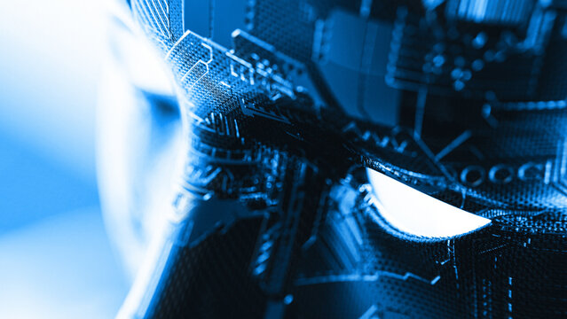 AI Human Face Close-Up