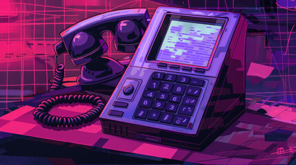 comic art style of telephone