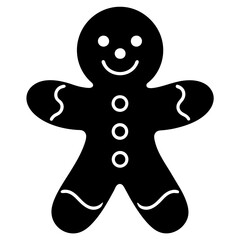 gingerbread man isolated on white, gingerbread person vector illustration, Christmas gingerbread vector art, christmas gingerbread man with house silhouette, ingerbread vector icon, eps