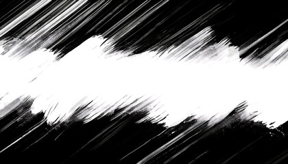 abstract pop art grunge brush painting background in black and white color