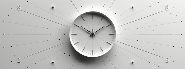 A simple, minimalistic clock face design with no numbers or hands, suitable for digital backgrounds and graphic designs.