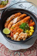 shrimp rice with vegetables Thai foods