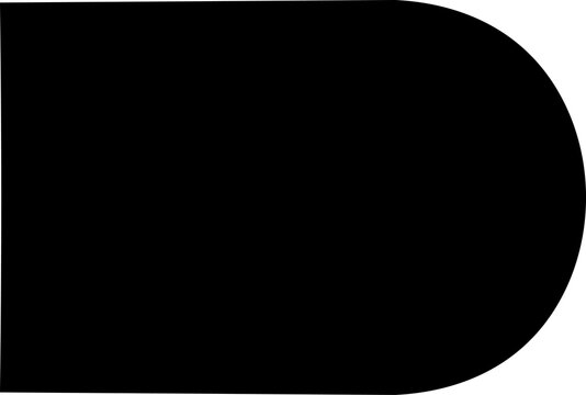 Square shape, flat style