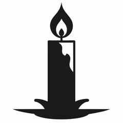 candle isolated on white, christmas candle vector illustration, Christmas candle vector art, christmas candle silhouette, candle vector icon, eps
