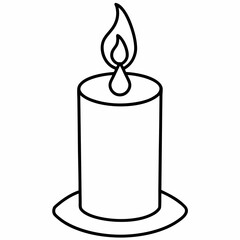 candle isolated on white, christmas candle vector illustration, Christmas candle vector art, christmas candle silhouette, candle vector icon, eps