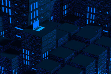 Laptop on server cluster