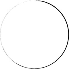 Circle frames brush strokes element