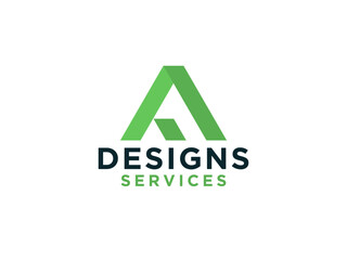 Initial Letter F Logo. Rounded Outline Style isolated on White Background.