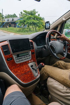 Car Interior with Driver's Perspective