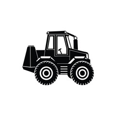 Naklejka premium Creative Construction Vehicle Silhouette Vector Art 